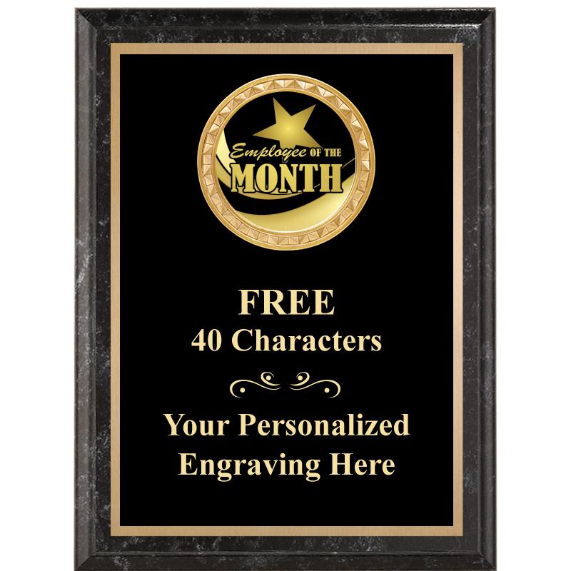 6X8 BLACK EXECUTIVE INSERT PLQ