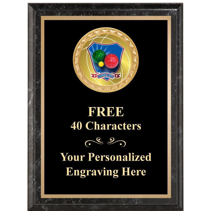 6X8 BLACK EXECUTIVE INSERT PLQ