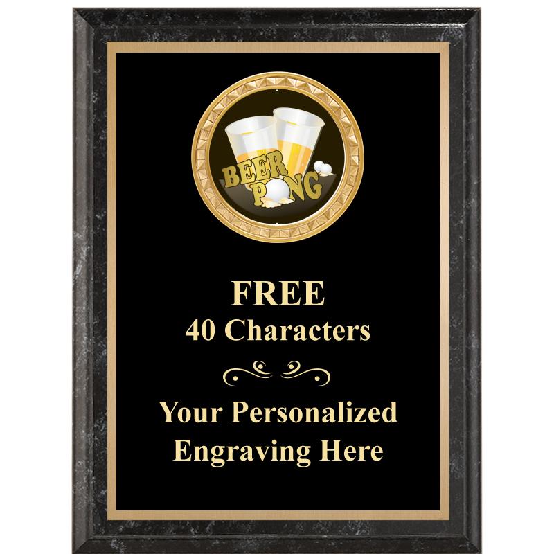 6X8 BLACK EXECUTIVE INSERT PLQ