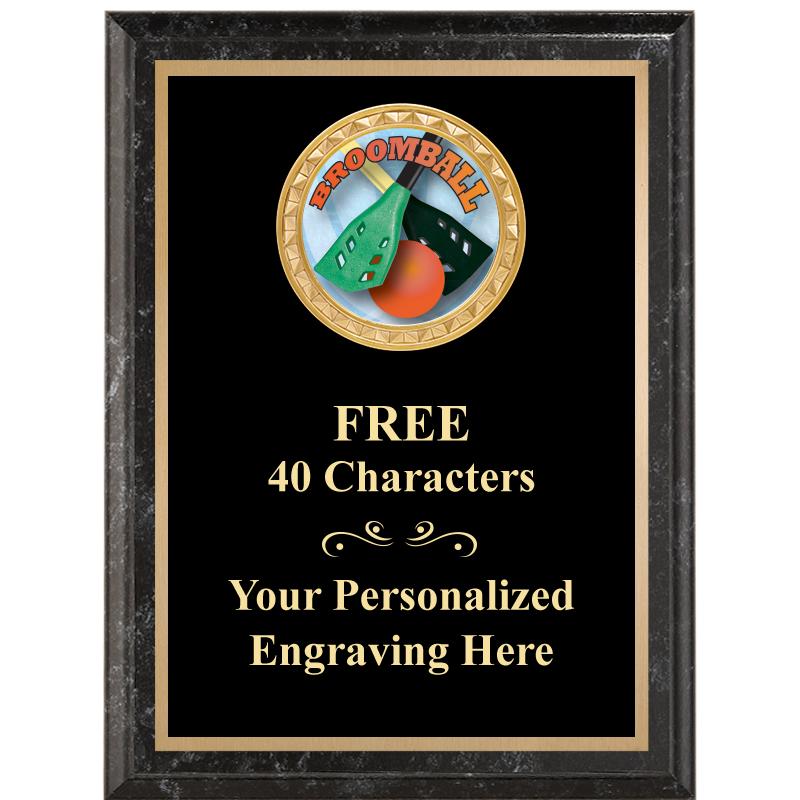 6X8 BLACK EXECUTIVE INSERT PLQ