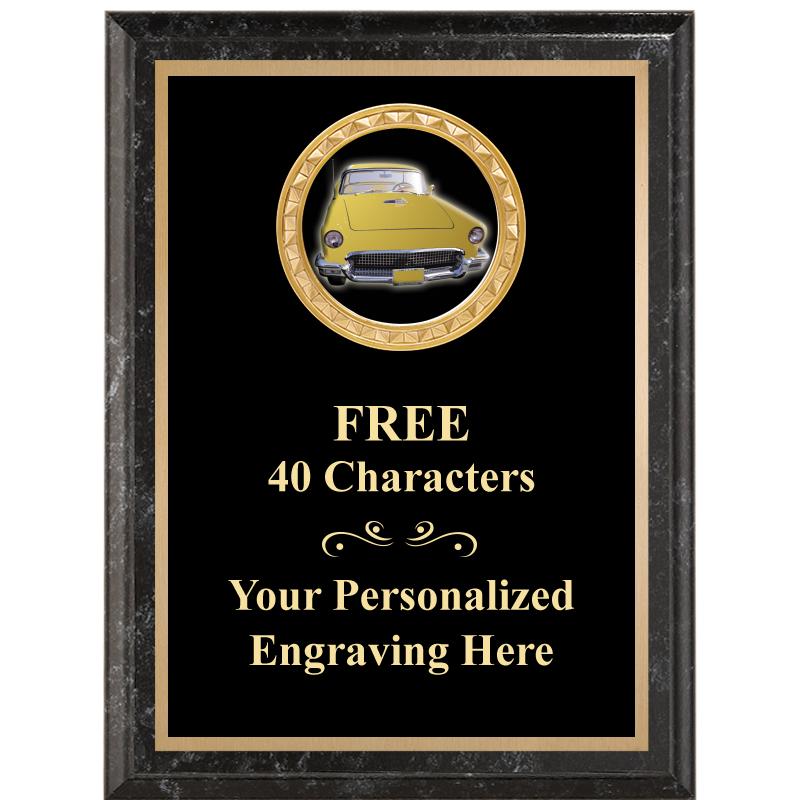 6X8 BLACK EXECUTIVE INSERT PLQ