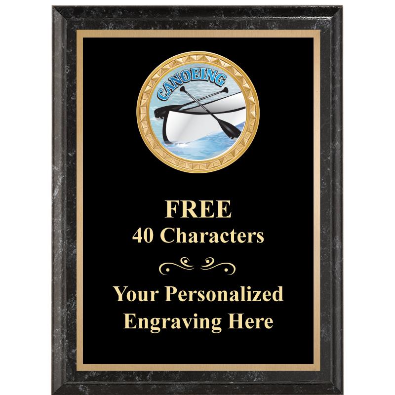 6X8 BLACK EXECUTIVE INSERT PLQ