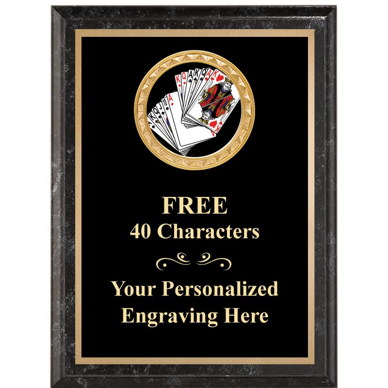 6X8 BLACK EXECUTIVE INSERT PLQ