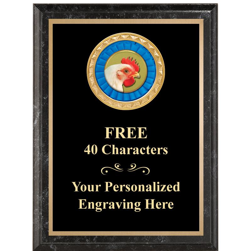 6X8 BLACK EXECUTIVE INSERT PLQ