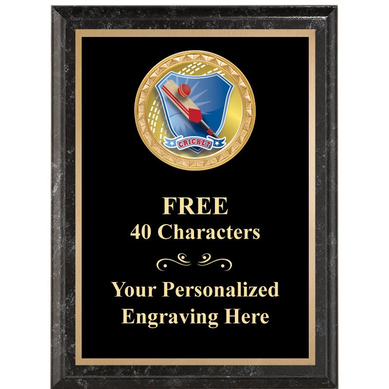 6X8 BLACK EXECUTIVE INSERT PLQ