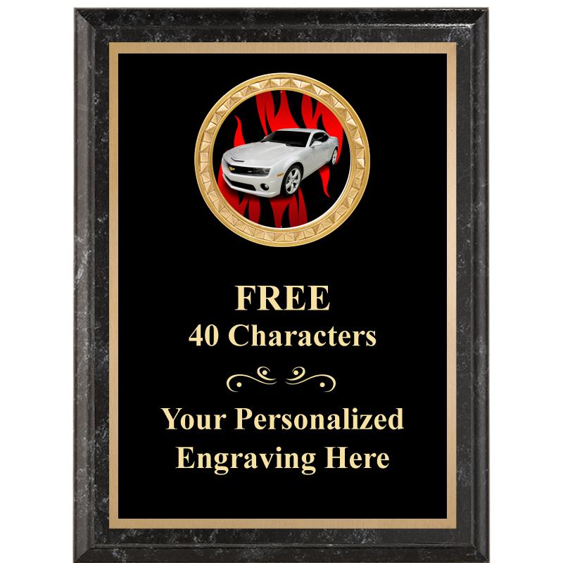 6X8 BLACK EXECUTIVE INSERT PLQ