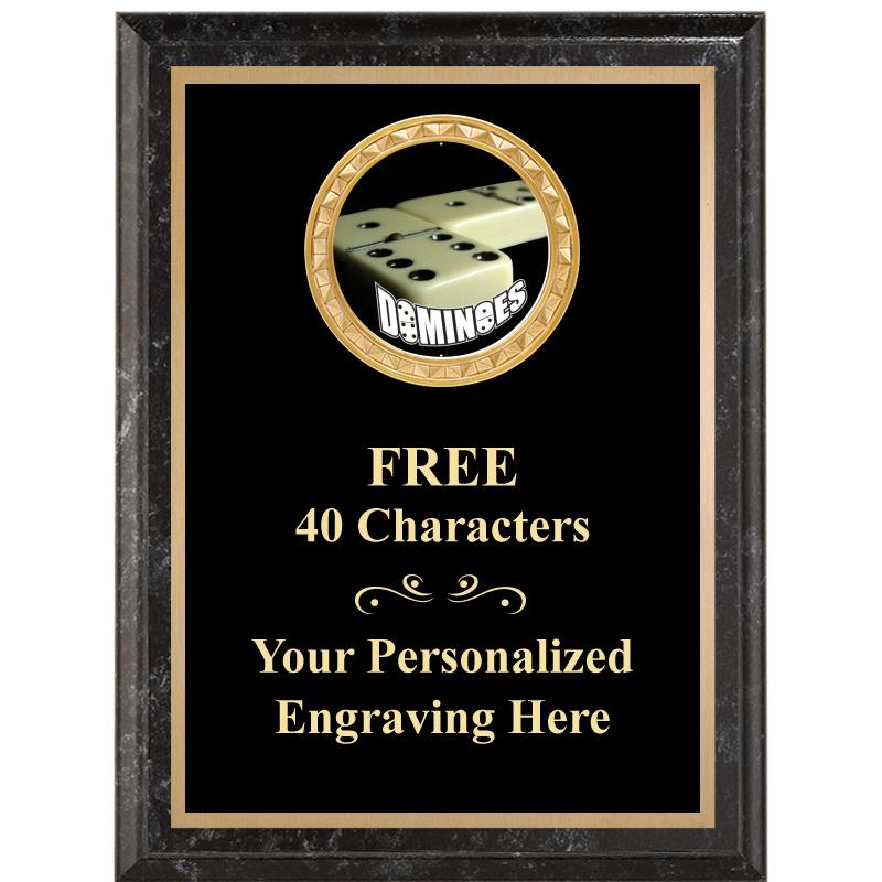 6X8 BLACK EXECUTIVE INSERT PLQ