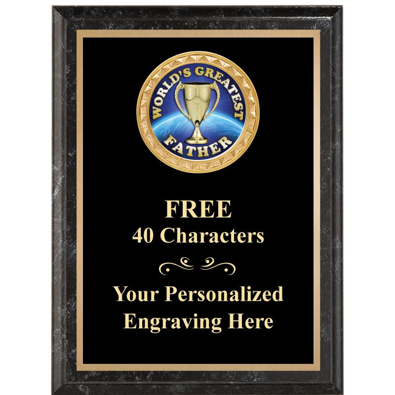 6X8 BLACK EXECUTIVE INSERT PLQ