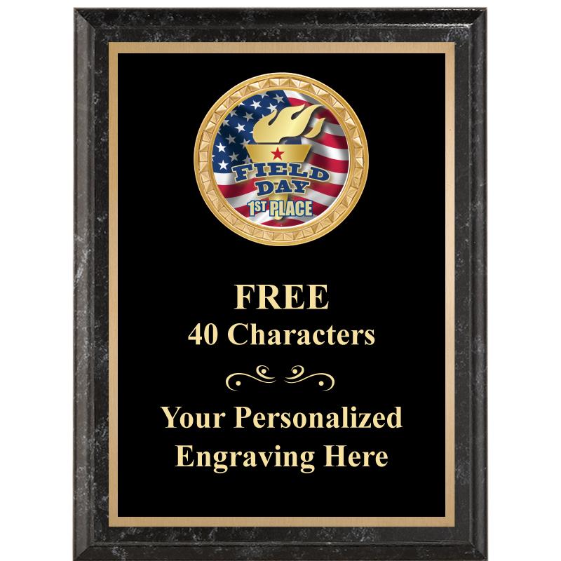 6X8 BLACK EXECUTIVE INSERT PLQ