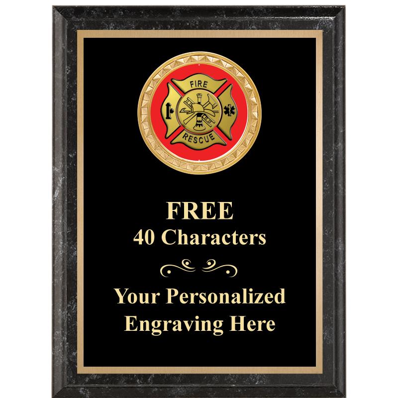 6X8 BLACK EXECUTIVE INSERT PLQ