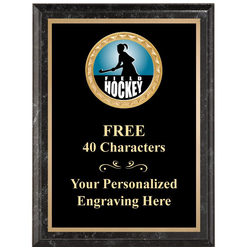 6X8 BLACK EXECUTIVE INSERT PLQ