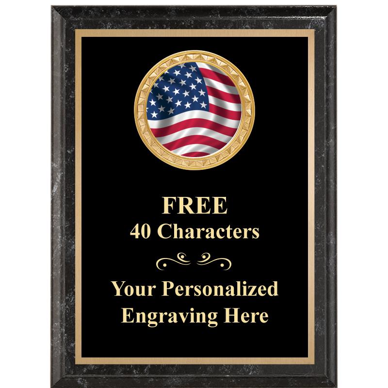 6X8 BLACK EXECUTIVE INSERT PLQ