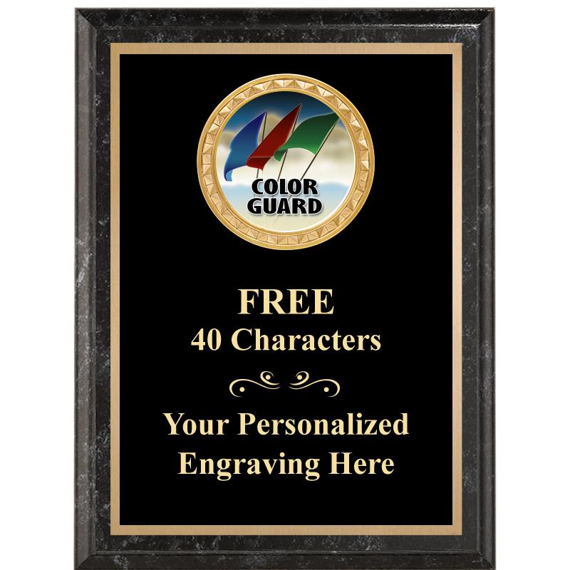 6X8 BLACK EXECUTIVE INSERT PLQ