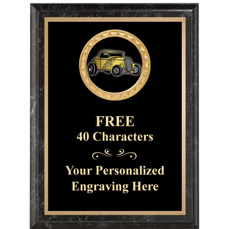 6X8 BLACK EXECUTIVE INSERT PLQ