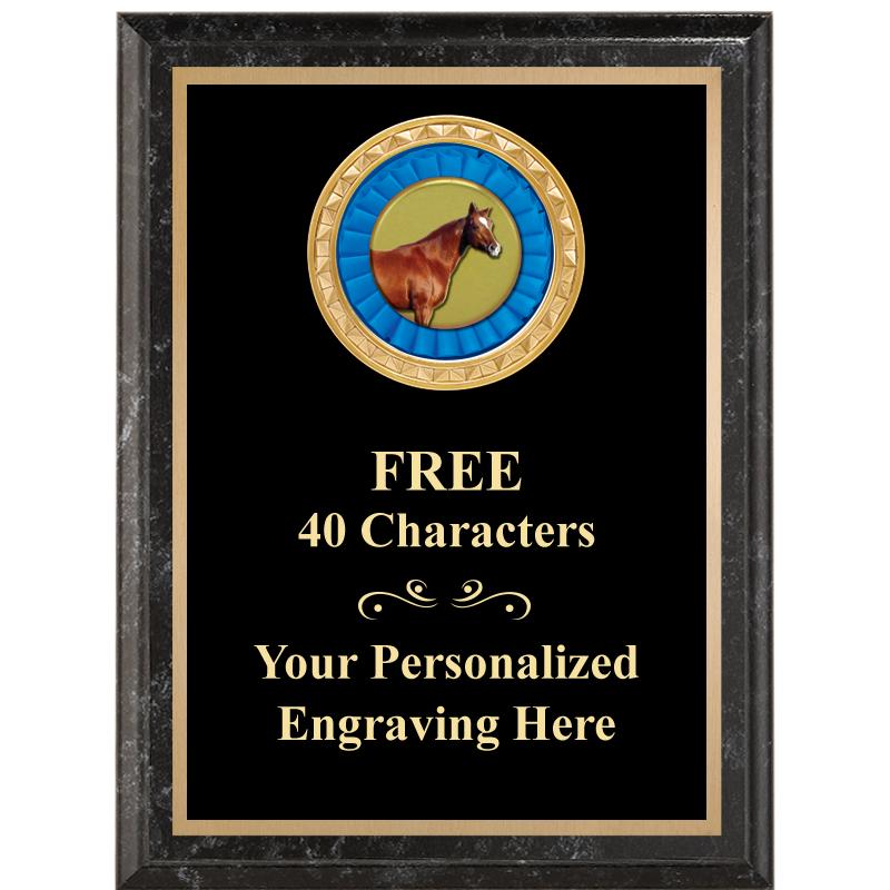 6X8 BLACK EXECUTIVE INSERT PLQ