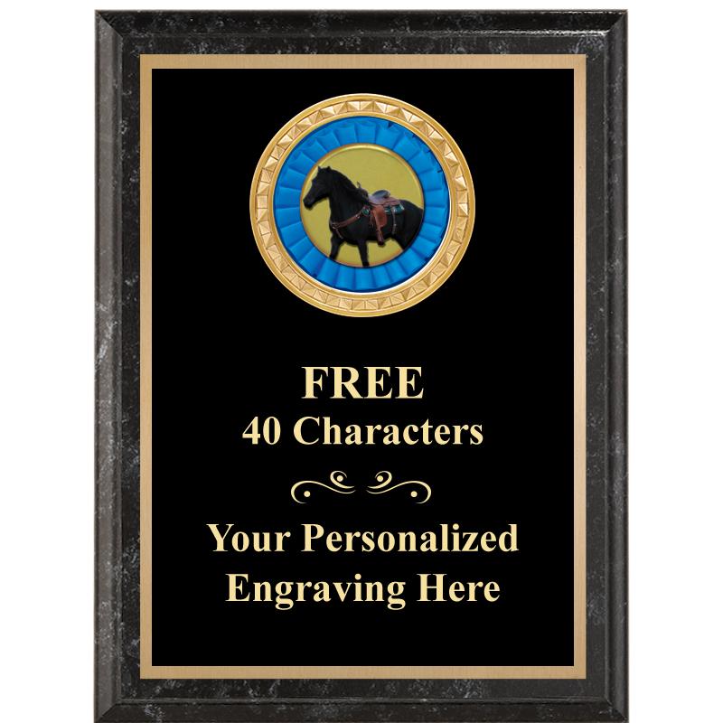 6X8 BLACK EXECUTIVE INSERT PLQ