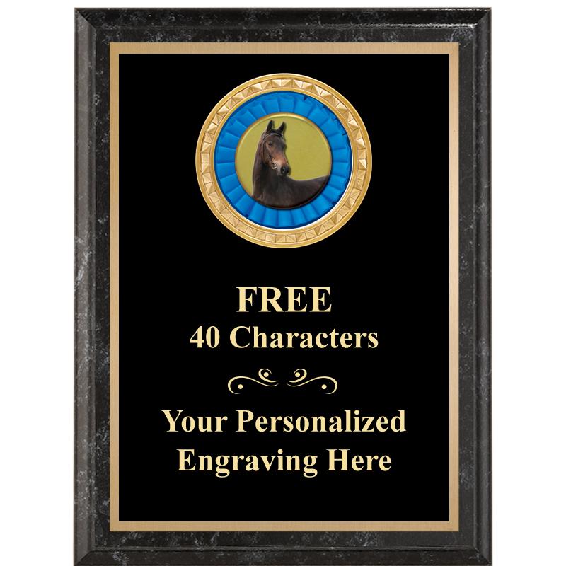 6X8 BLACK EXECUTIVE INSERT PLQ