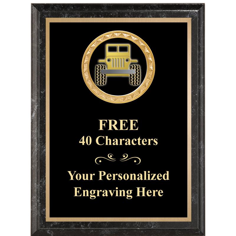 6X8 BLACK EXECUTIVE INSERT PLQ