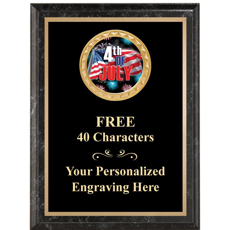 6X8 BLACK EXECUTIVE INSERT PLQ