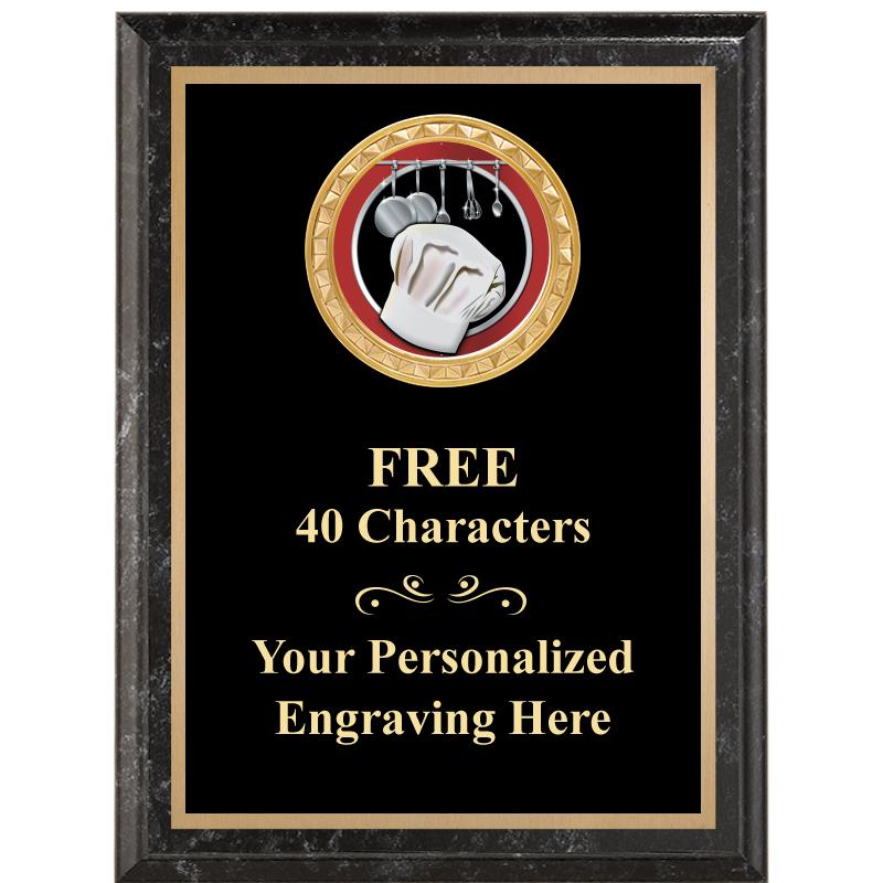 6X8 BLACK EXECUTIVE INSERT PLQ