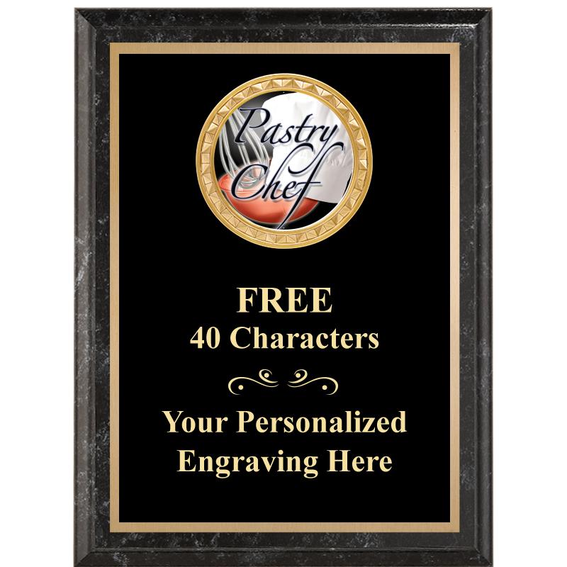 6X8 BLACK EXECUTIVE INSERT PLQ