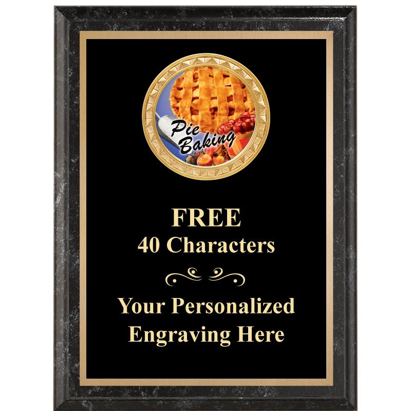 6X8 BLACK EXECUTIVE INSERT PLQ