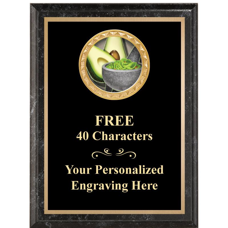 6X8 BLACK EXECUTIVE INSERT PLQ