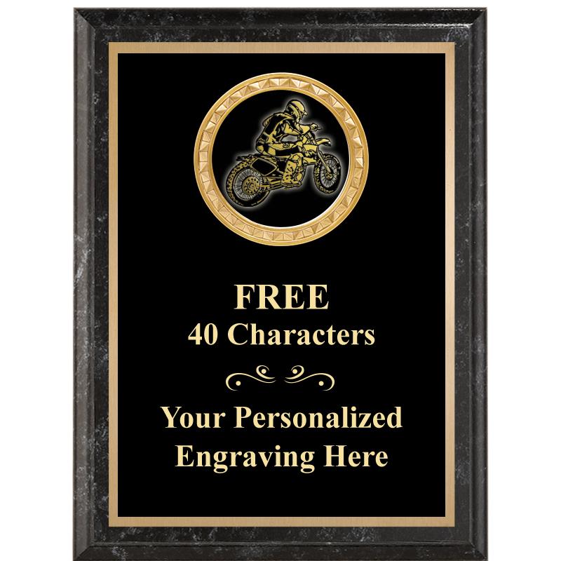 6X8 BLACK EXECUTIVE INSERT PLQ