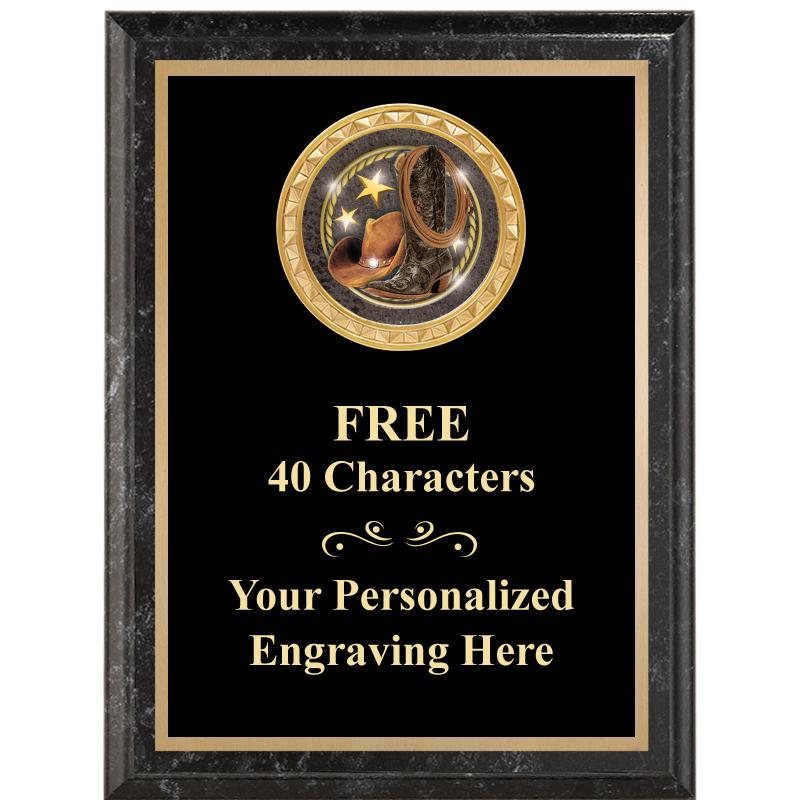 6X8 BLACK EXECUTIVE INSERT PLQ