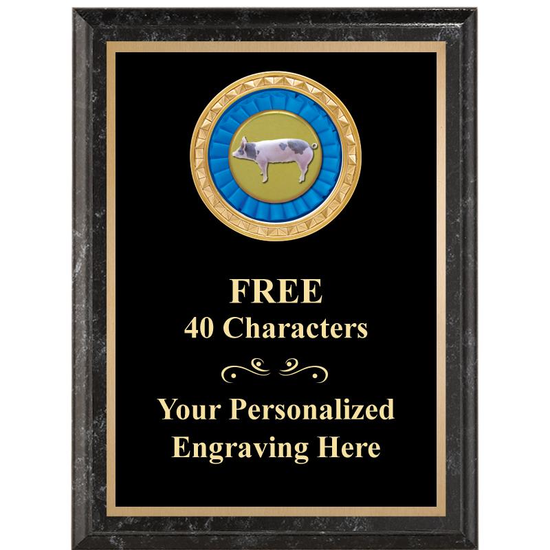 6X8 BLACK EXECUTIVE INSERT PLQ