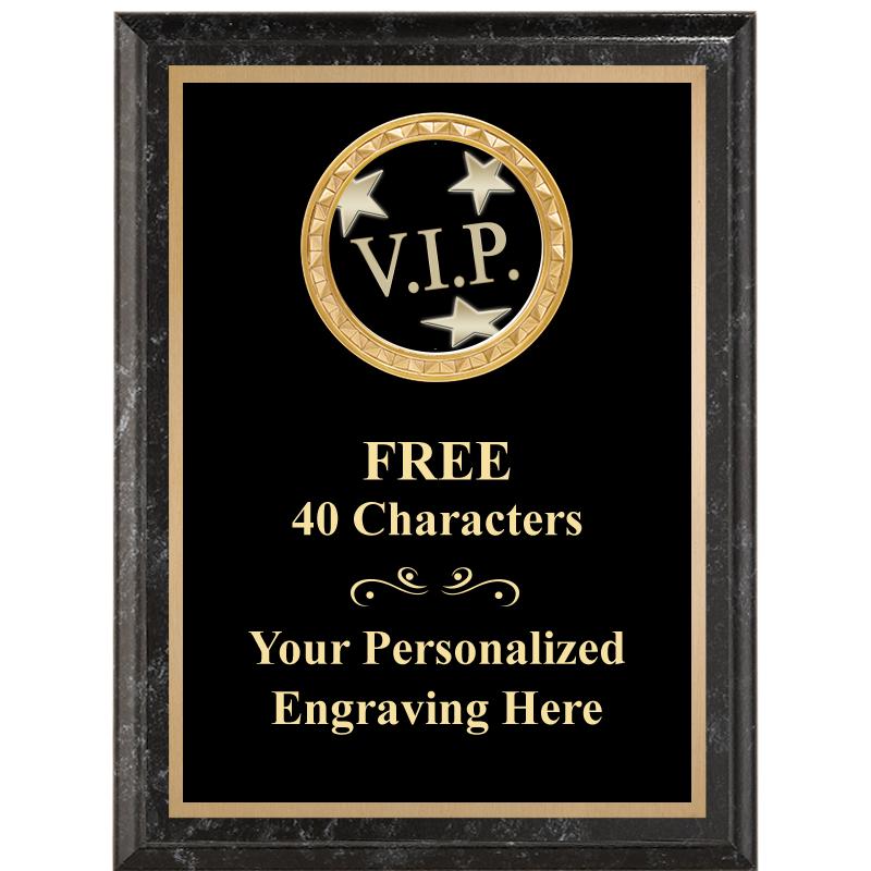 6X8 BLACK EXECUTIVE INSERT PLQ