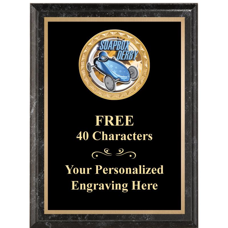 6X8 BLACK EXECUTIVE INSERT PLQ