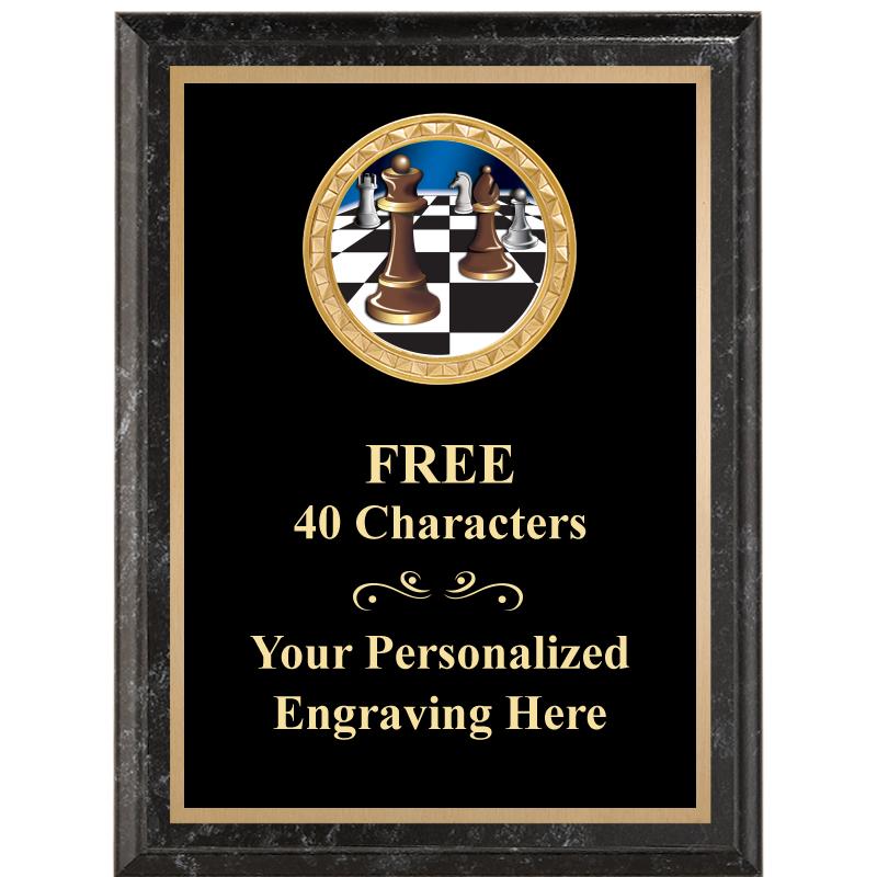 6X8 BLACK EXECUTIVE INSERT PLQ