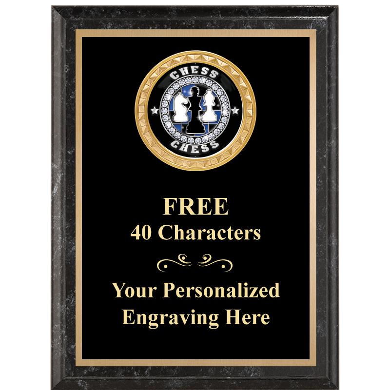 6X8 BLACK EXECUTIVE INSERT PLQ