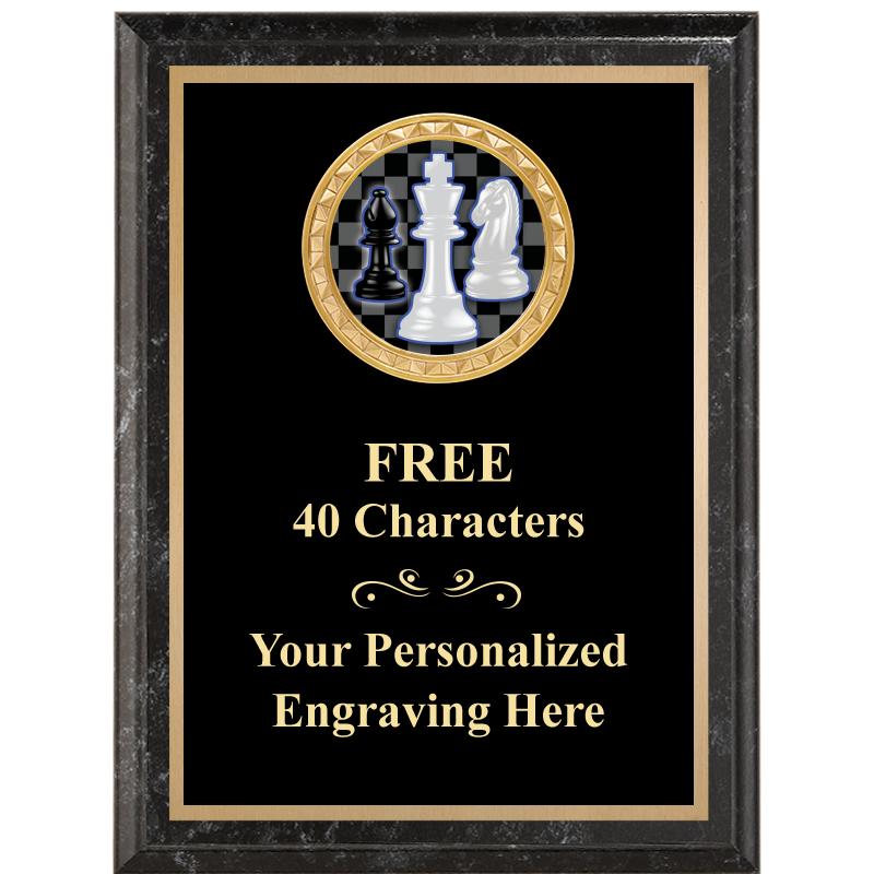 6X8 BLACK EXECUTIVE INSERT PLQ