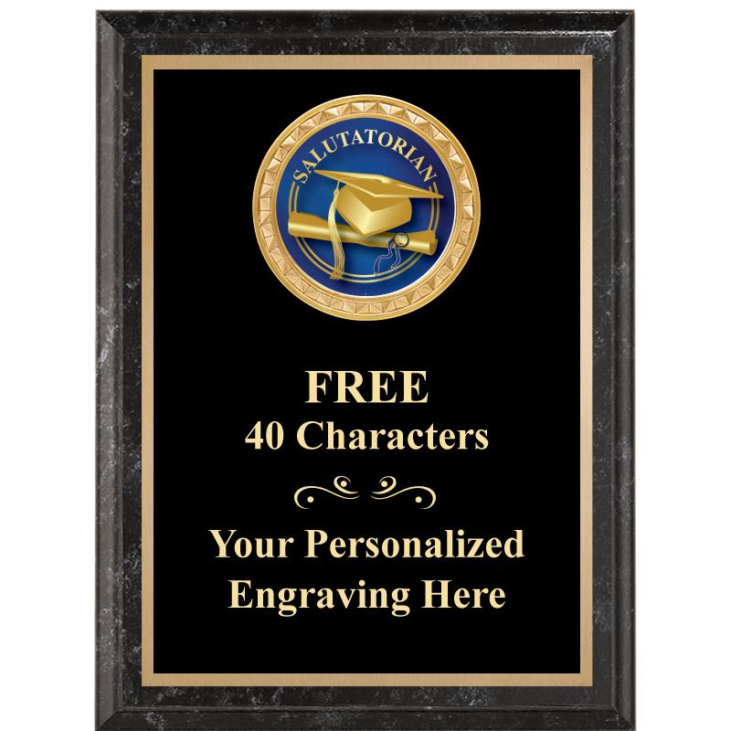 6X8 BLACK EXECUTIVE INSERT PLQ