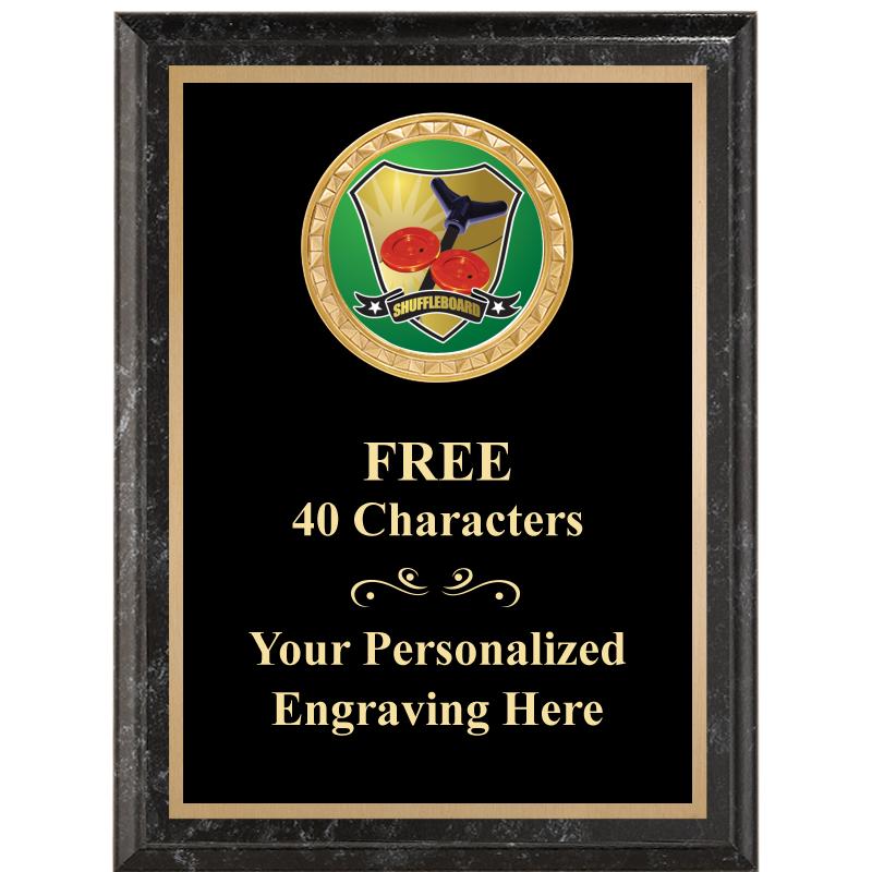 6X8 BLACK EXECUTIVE INSERT PLQ