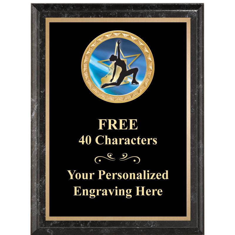 6X8 BLACK EXECUTIVE INSERT PLQ