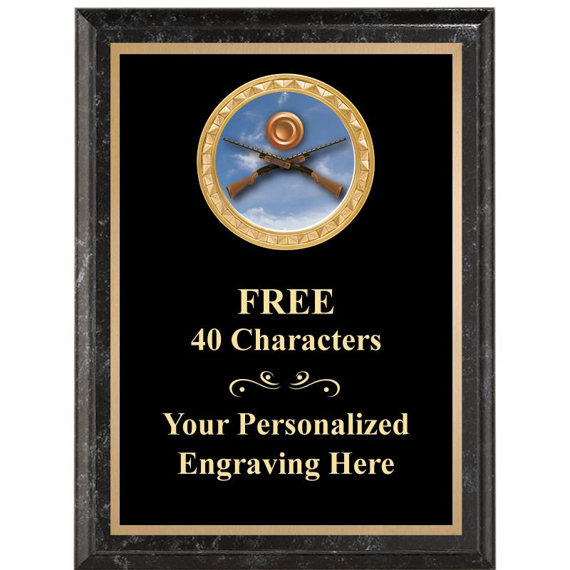 6X8 BLACK EXECUTIVE INSERT PLQ