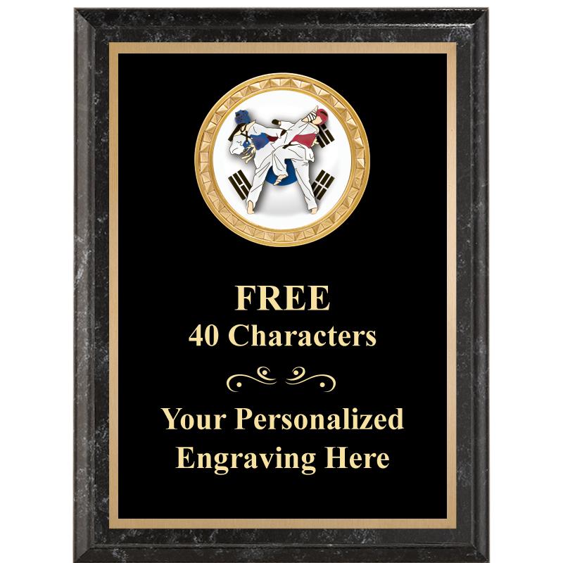 6X8 BLACK EXECUTIVE INSERT PLQ