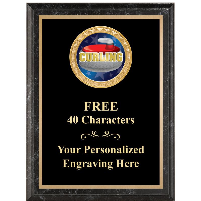 6X8 BLACK EXECUTIVE INSERT PLQ