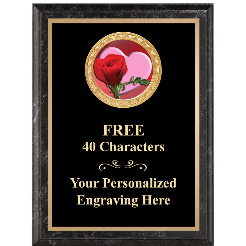 6X8 BLACK EXECUTIVE INSERT PLQ