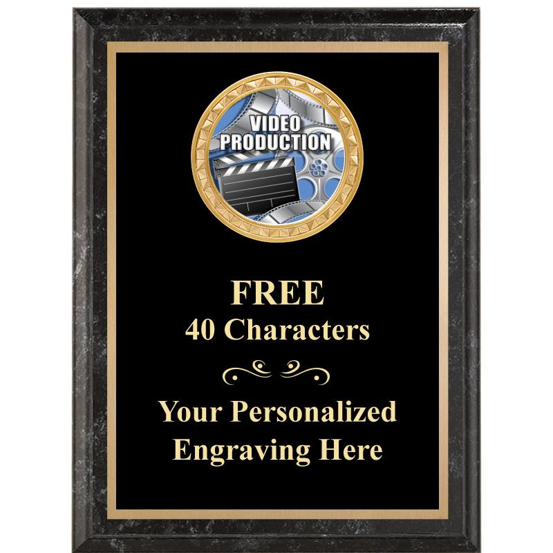 6X8 BLACK EXECUTIVE INSERT PLQ