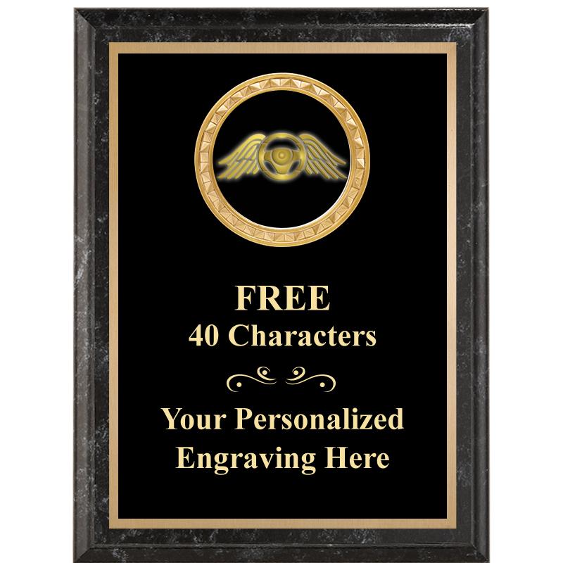 6X8 BLACK EXECUTIVE INSERT PLQ