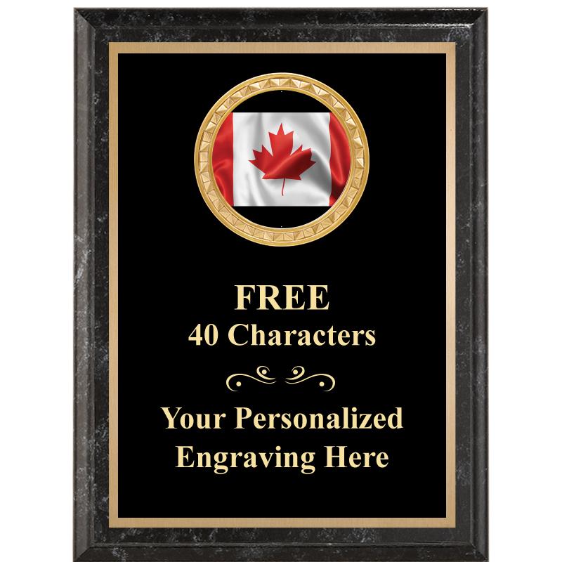 6X8 BLACK EXECUTIVE INSERT PLQ