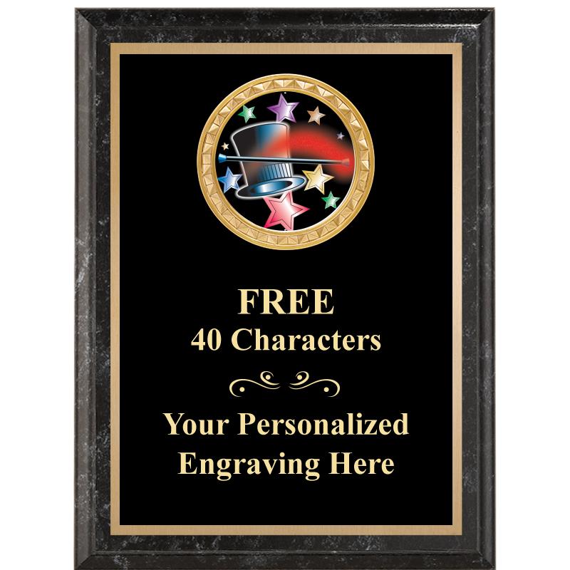 6X8 BLACK EXECUTIVE INSERT PLQ