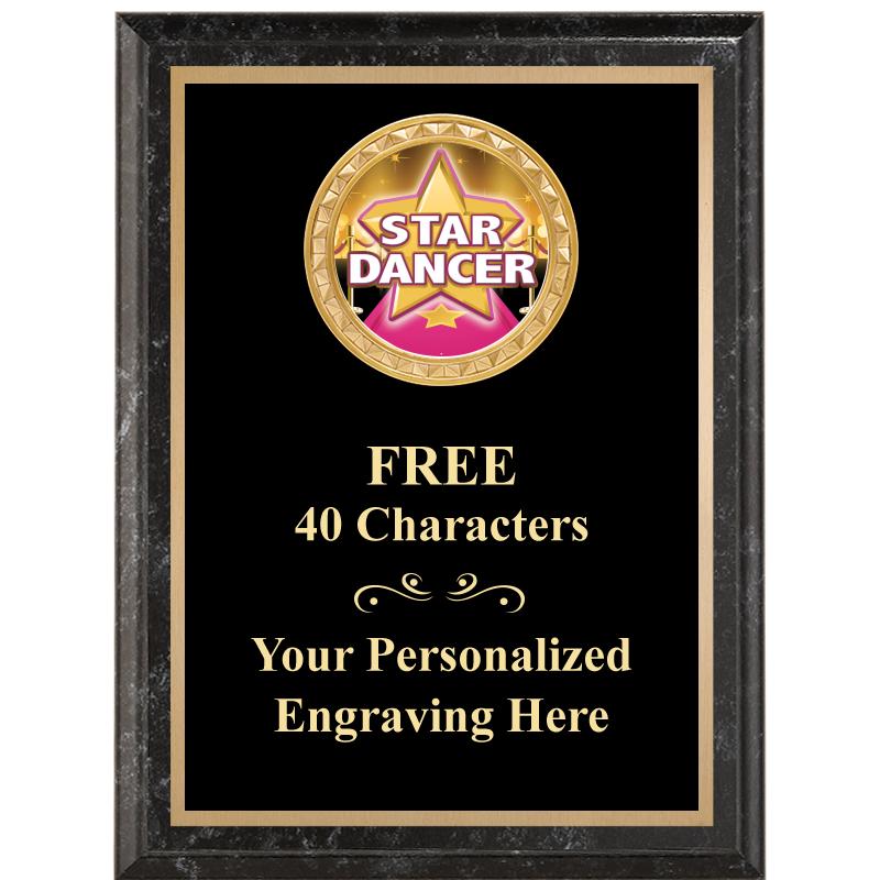 6X8 BLACK EXECUTIVE INSERT PLQ