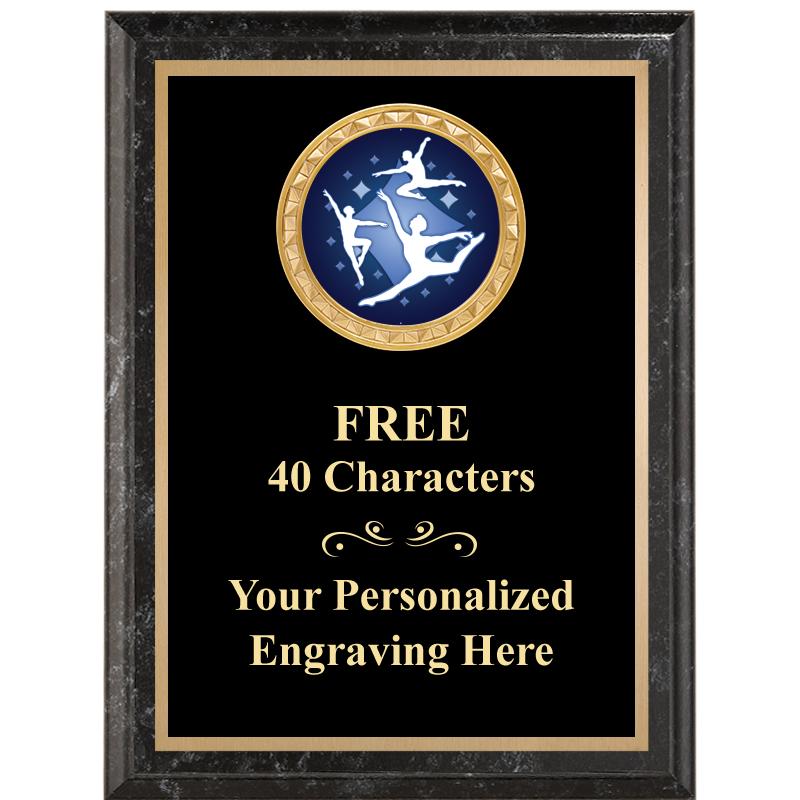 6X8 BLACK EXECUTIVE INSERT PLQ