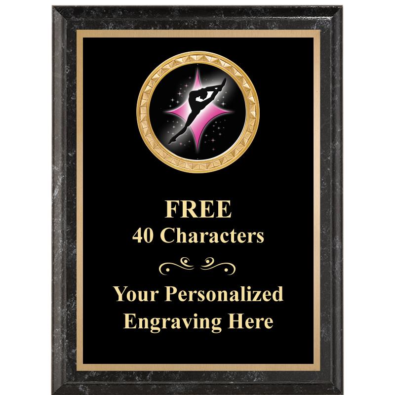 6X8 BLACK EXECUTIVE INSERT PLQ