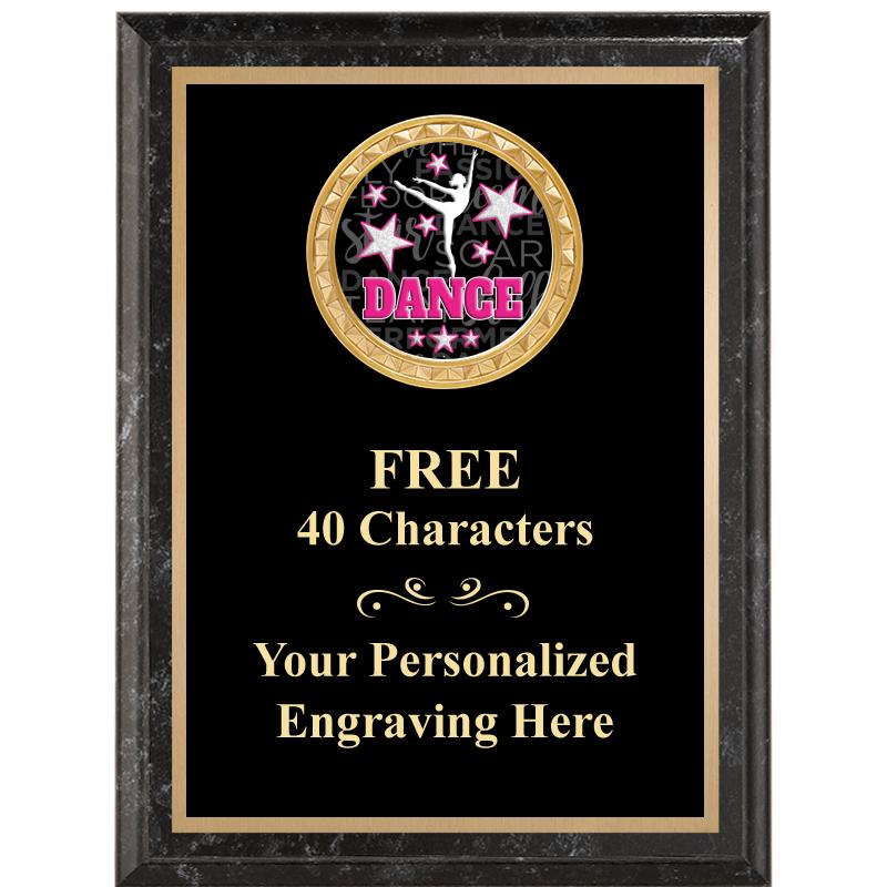 6X8 BLACK EXECUTIVE INSERT PLQ